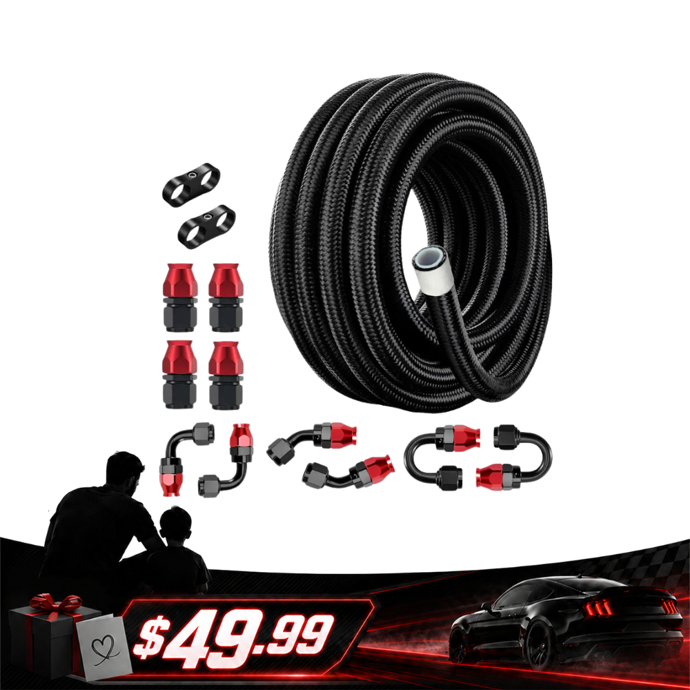 [49.99,PTFE Fuel Line Kits 4AN 20FT]