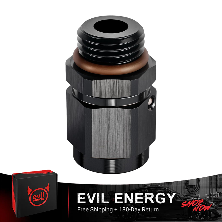 EVIL ENERGY 12AN Block Off Cap ORB Plug Fitting Adapter - Aluminum Male Plug (2 Pcs) - View #3