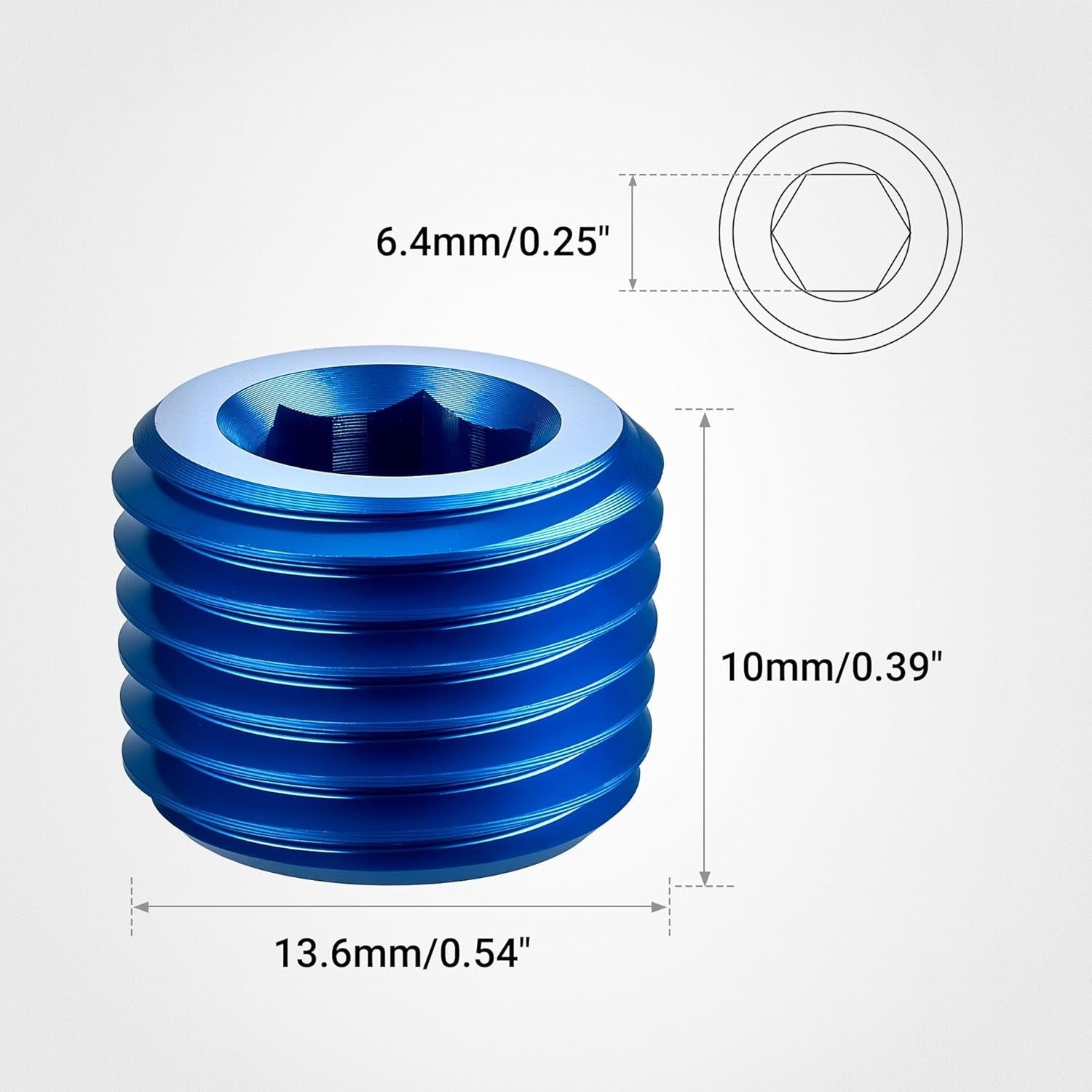 [1/4 NPT,Blue]