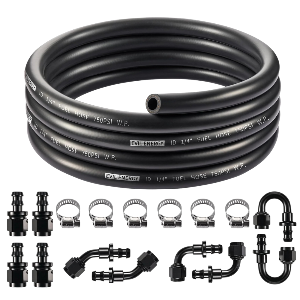 [4AN 1/4 inch,10FT,Black]