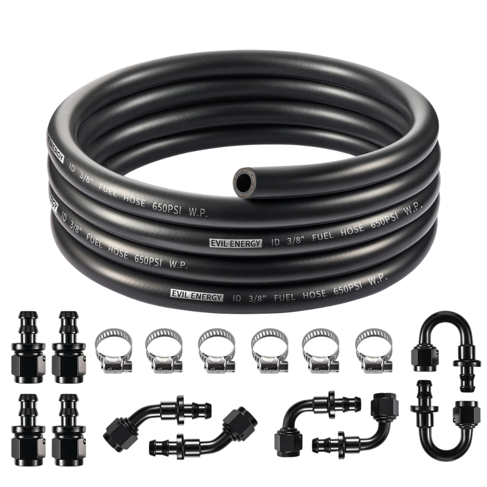 [6AN 3/8 inch,10FT,Black]