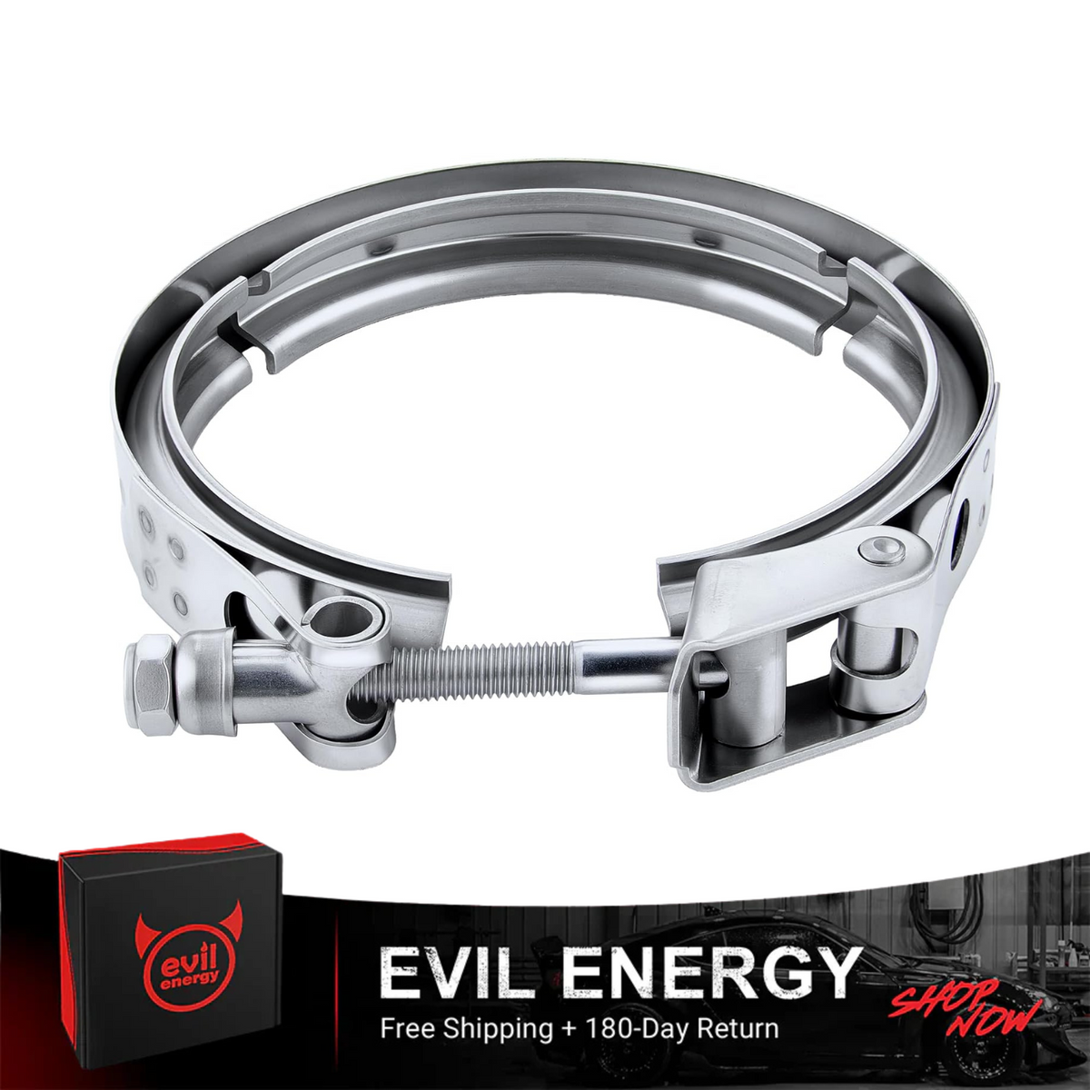 EVIL ENERGY V Band Clamp Quick Release Stainless Steel Male Female Mild Steel (without Flange)