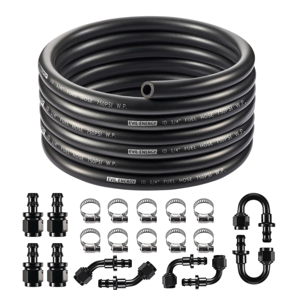 [4AN 1/4 inch,20FT,Black]