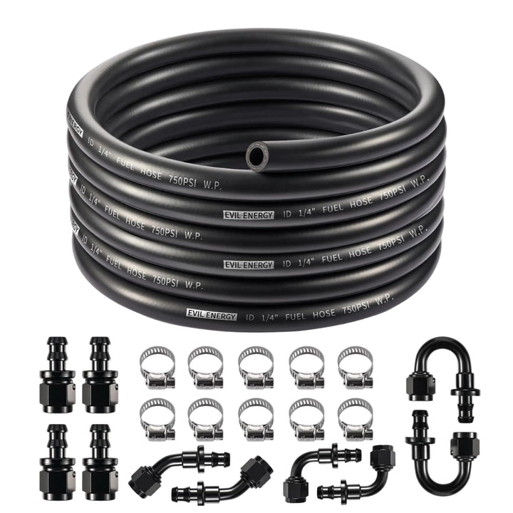[4AN 1/4 inch,20FT,Black]