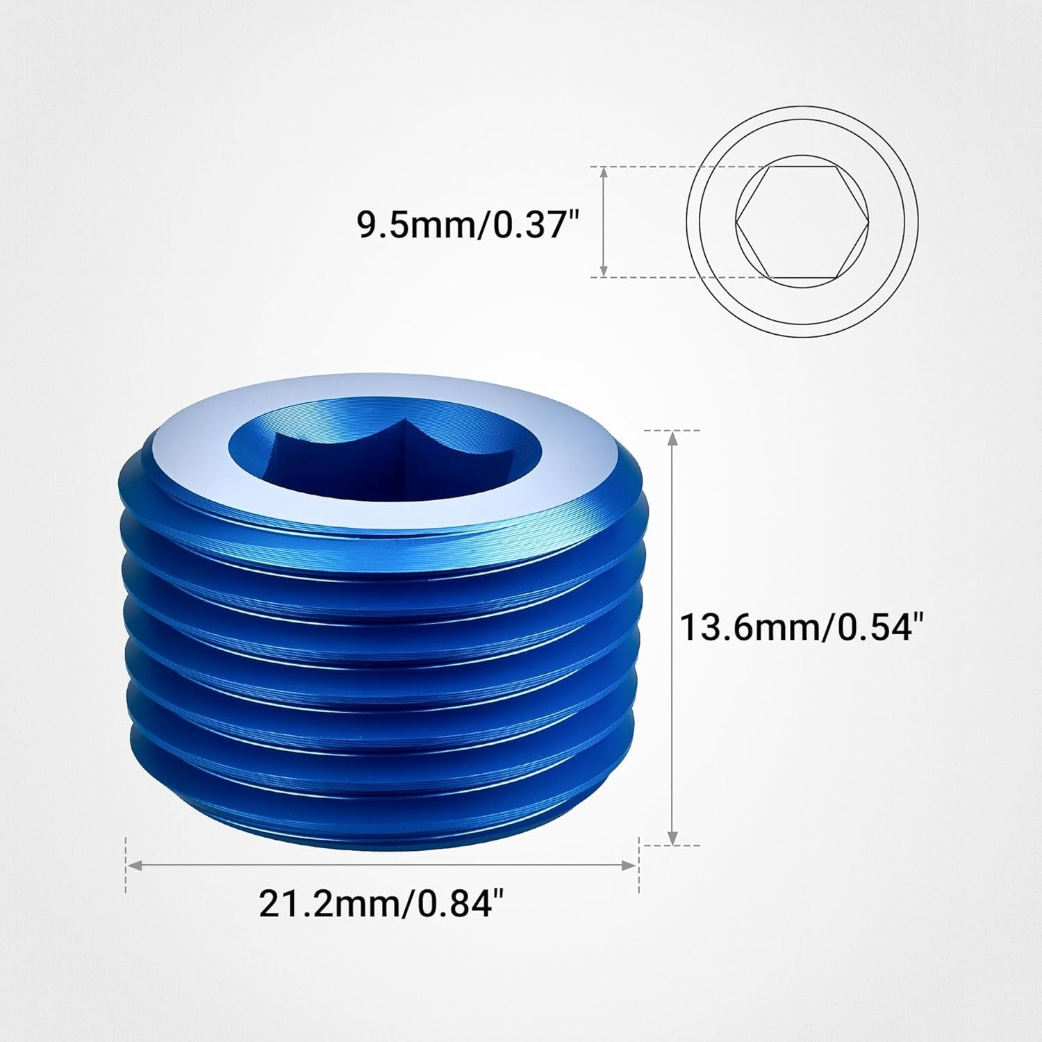 [1/2 NPT,Blue]