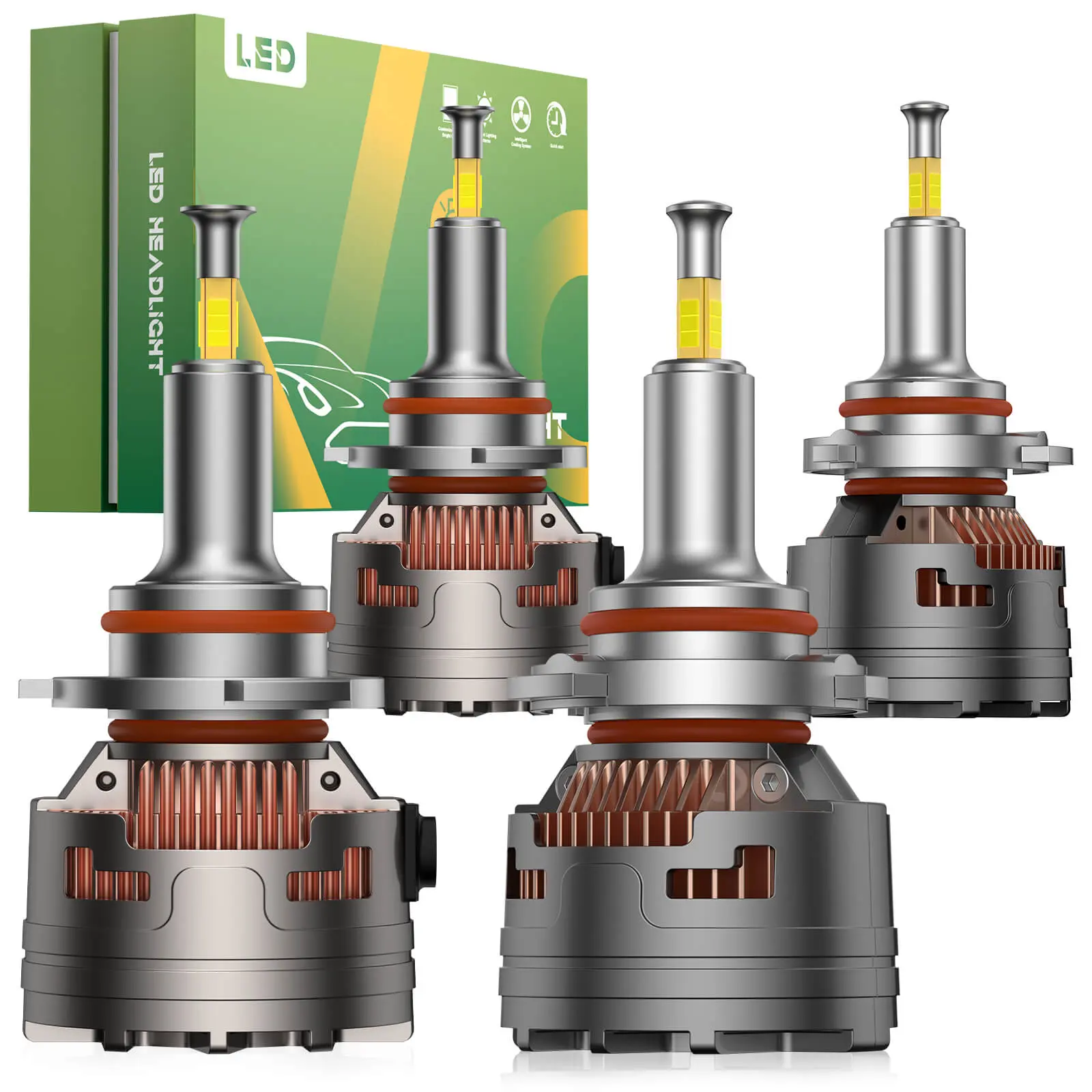 EVIL ENERGY V7 Brightest 150W 360° Full IIlumination 9005/HB3 9006/HB4 6500K White 45000LM IP68 LED Headlight Bulbs 2 Pcs