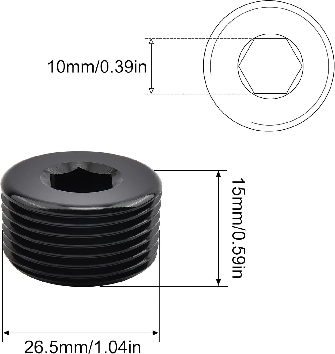 [3/4 NPT,Black]