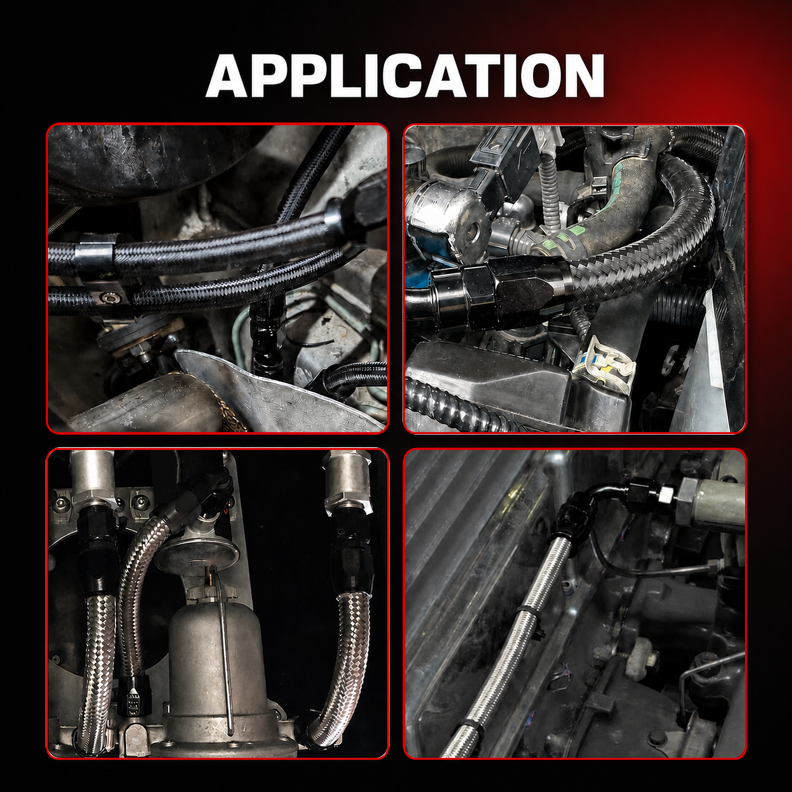 EVIL ENERGY AN6 High Pressure Power Steering Hose And Power Steering Return Line for Chevy C10 LS Swap