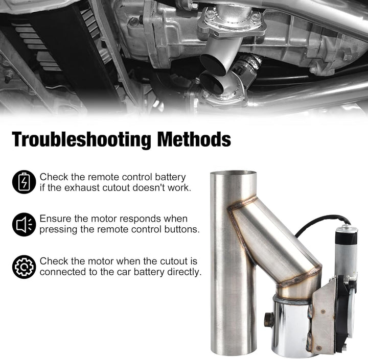 EVIL ENERGY Electric Exhaust Cutout Dual Remote Kit with One Controller(2.0/2.5/3.0 Inch ) - EVILENERGY