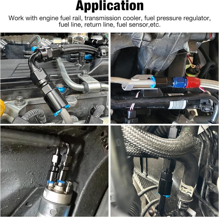 EVIL ENERGY 6/8AN Male to SAE Quick-Disconnect Fittings Female Push-On EFI Ls Swap Fitting - EVILENERGY