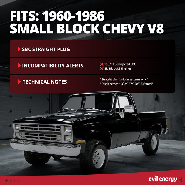 EVIL ENERGY Cylinder Head for SBC Engines - Fits 1960 - 1986 Small Block Chevy V8, Compatibility Alerts