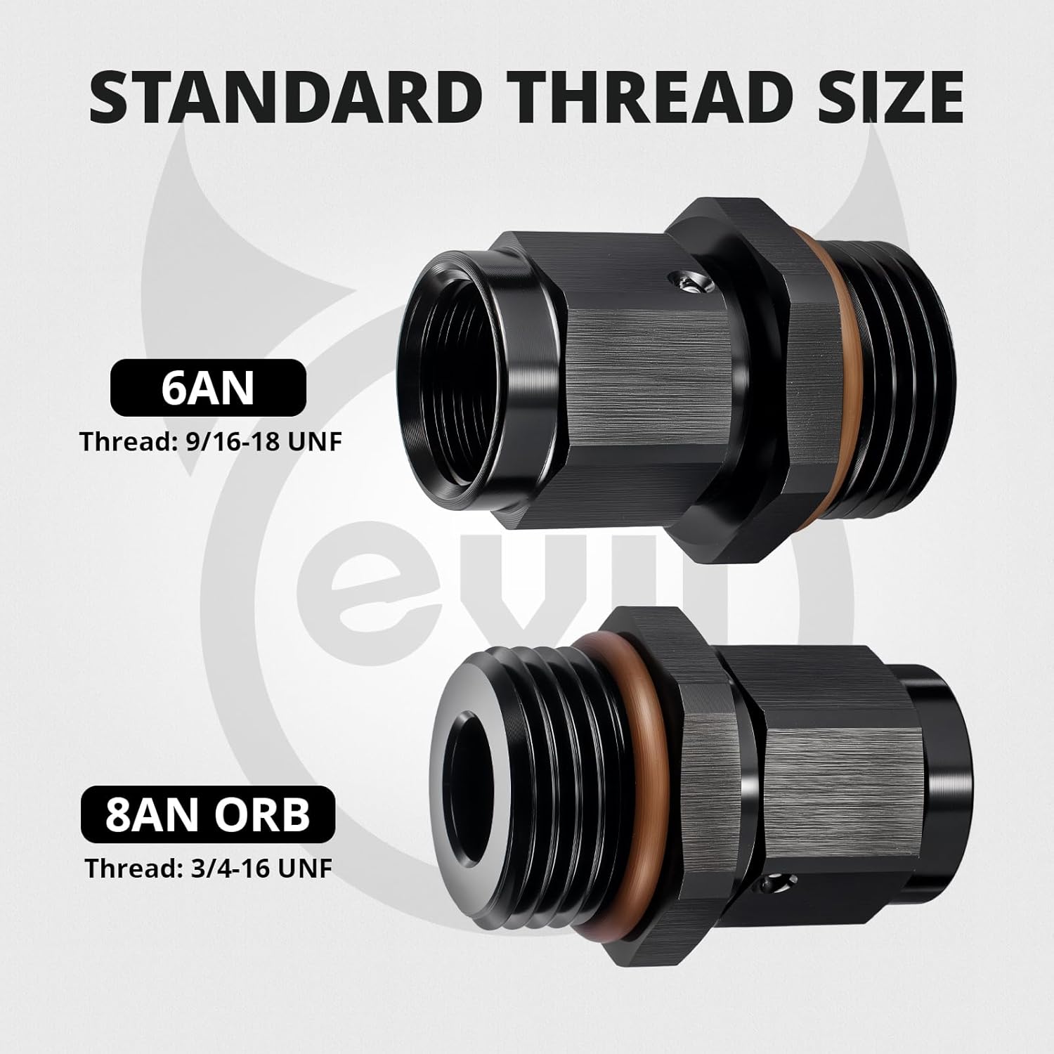 [6AN Female to 8 ORB,Straight]