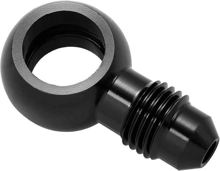 EVIL ENERGY Fuel Banjo Fitting Banjo Hole to AN Male Flare Adapter Fitting Aluminum Black - EVILENERGY