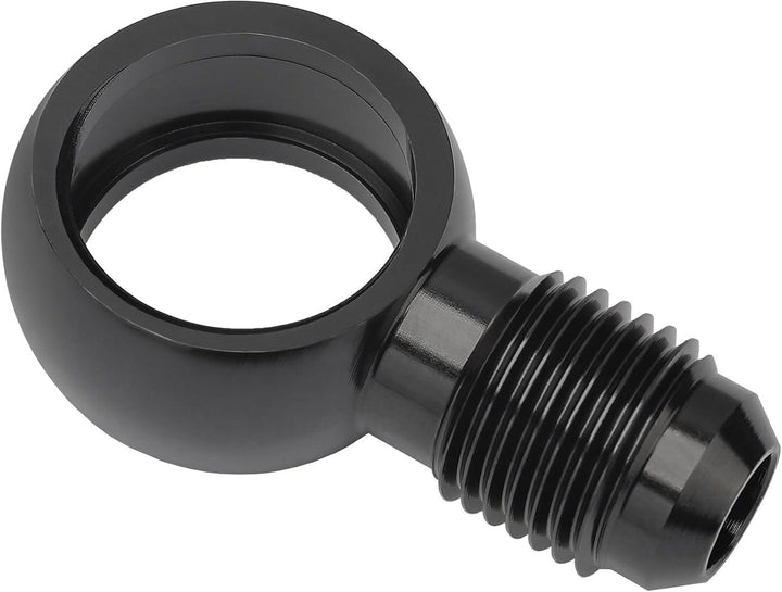 EVIL ENERGY Fuel Banjo Fitting Banjo Hole to AN Male Flare Adapter Fitting Aluminum Black - EVILENERGY