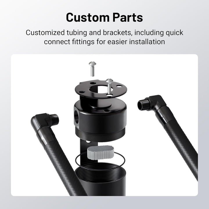 EVIL ENERGY Air Oil Separator Oil Catch Can Compatible with 2014-2018 Chevy Silverado 3OZ - EVILENERGY