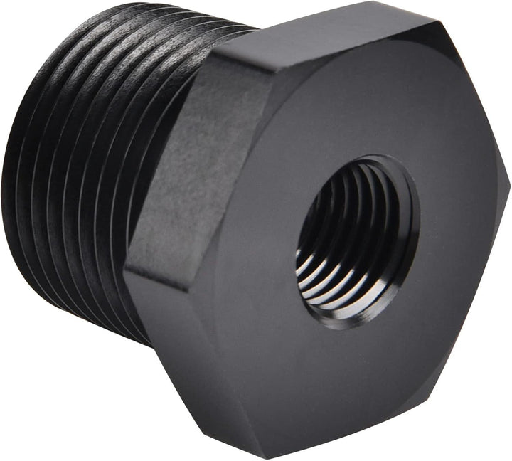EVIL ENERGY NPT Male to NPT Female Reducer Bushing Fitting Adapter Hex Aluminum Black - EVILENERGY
