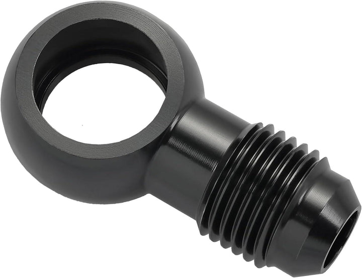 EVIL ENERGY Fuel Banjo Fitting Banjo Hole to AN Male Flare Adapter Fitting Aluminum Black - EVILENERGY