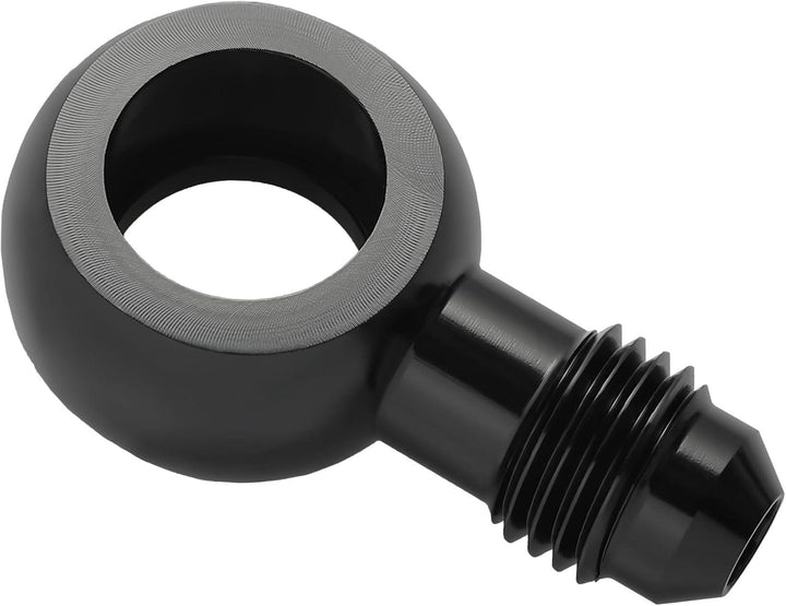 EVIL ENERGY Fuel Banjo Fitting Banjo Hole to AN Male Flare Adapter Fitting Aluminum Black - EVILENERGY