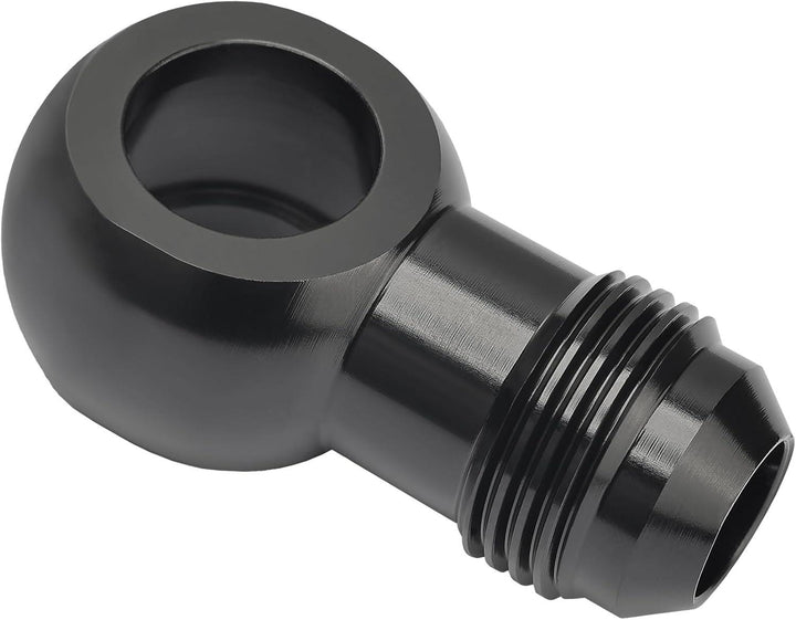 EVIL ENERGY Fuel Banjo Fitting Banjo Hole to AN Male Flare Adapter Fitting Aluminum Black - EVILENERGY