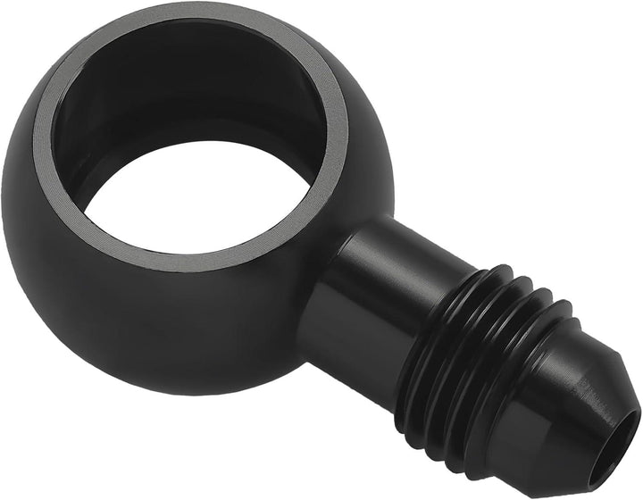 EVIL ENERGY Fuel Banjo Fitting Banjo Hole to AN Male Flare Adapter Fitting Aluminum Black - EVILENERGY