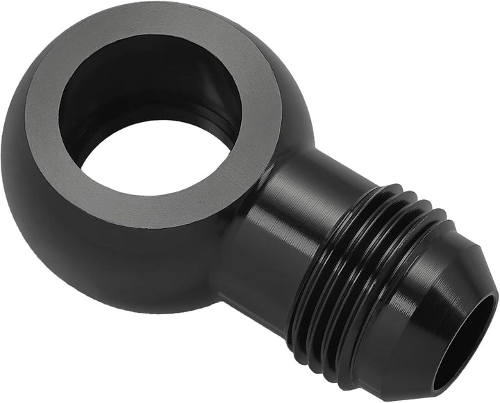 EVIL ENERGY Fuel Banjo Fitting Banjo Hole to AN Male Flare Adapter Fitting Aluminum Black - EVILENERGY