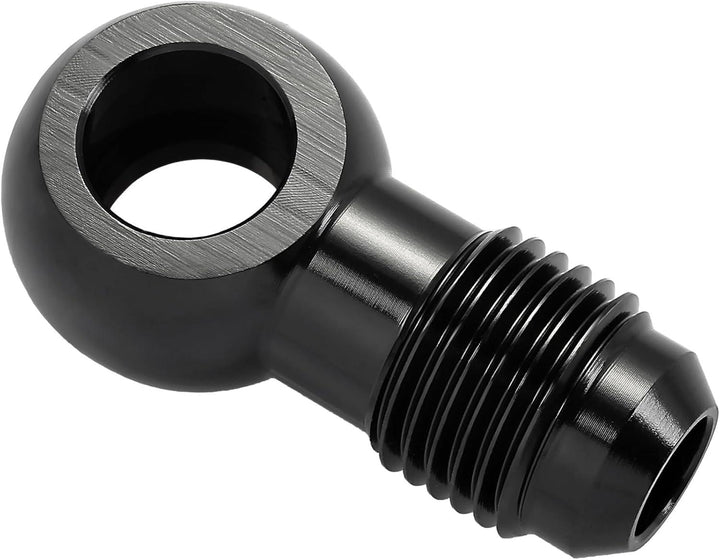 EVIL ENERGY Fuel Banjo Fitting Banjo Hole to AN Male Flare Adapter Fitting Aluminum Black - EVILENERGY