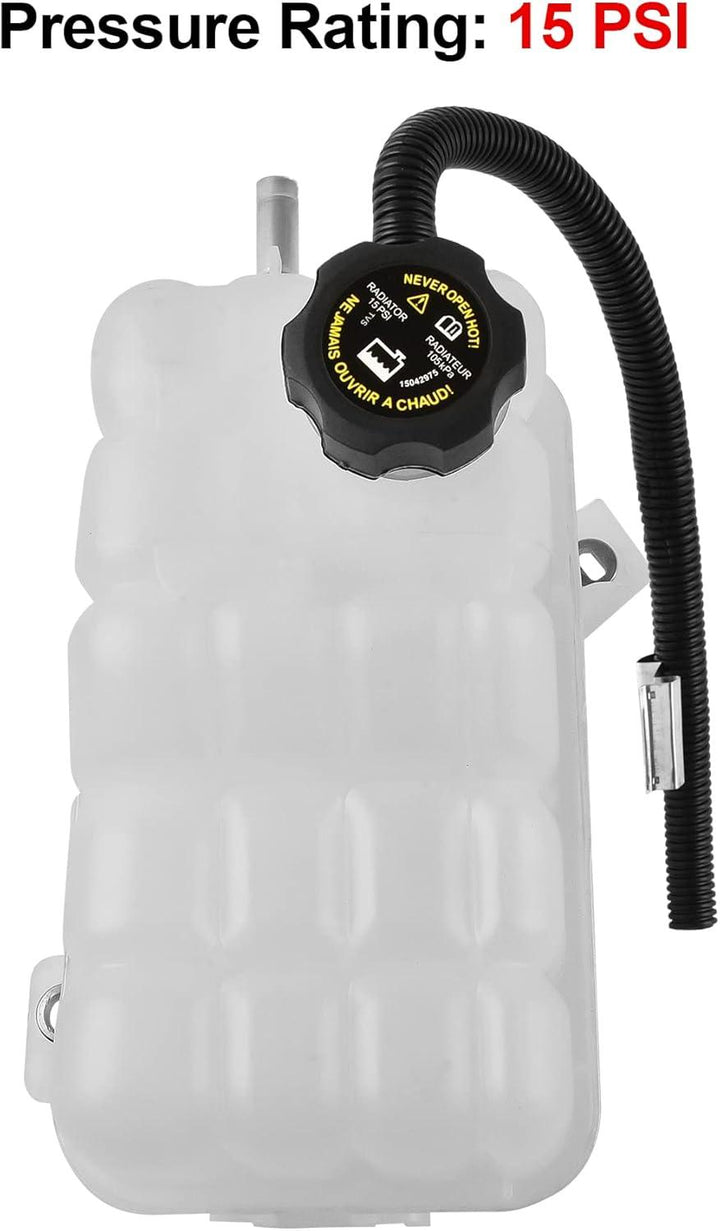 EVIL ENERGY Engine Coolant Reservoir Overflow Tank 15808716 15778387 Compatible with Chevrolet Avalanche 2500 GMC Sierra 1500 Hummer H2 - EVILENERGY