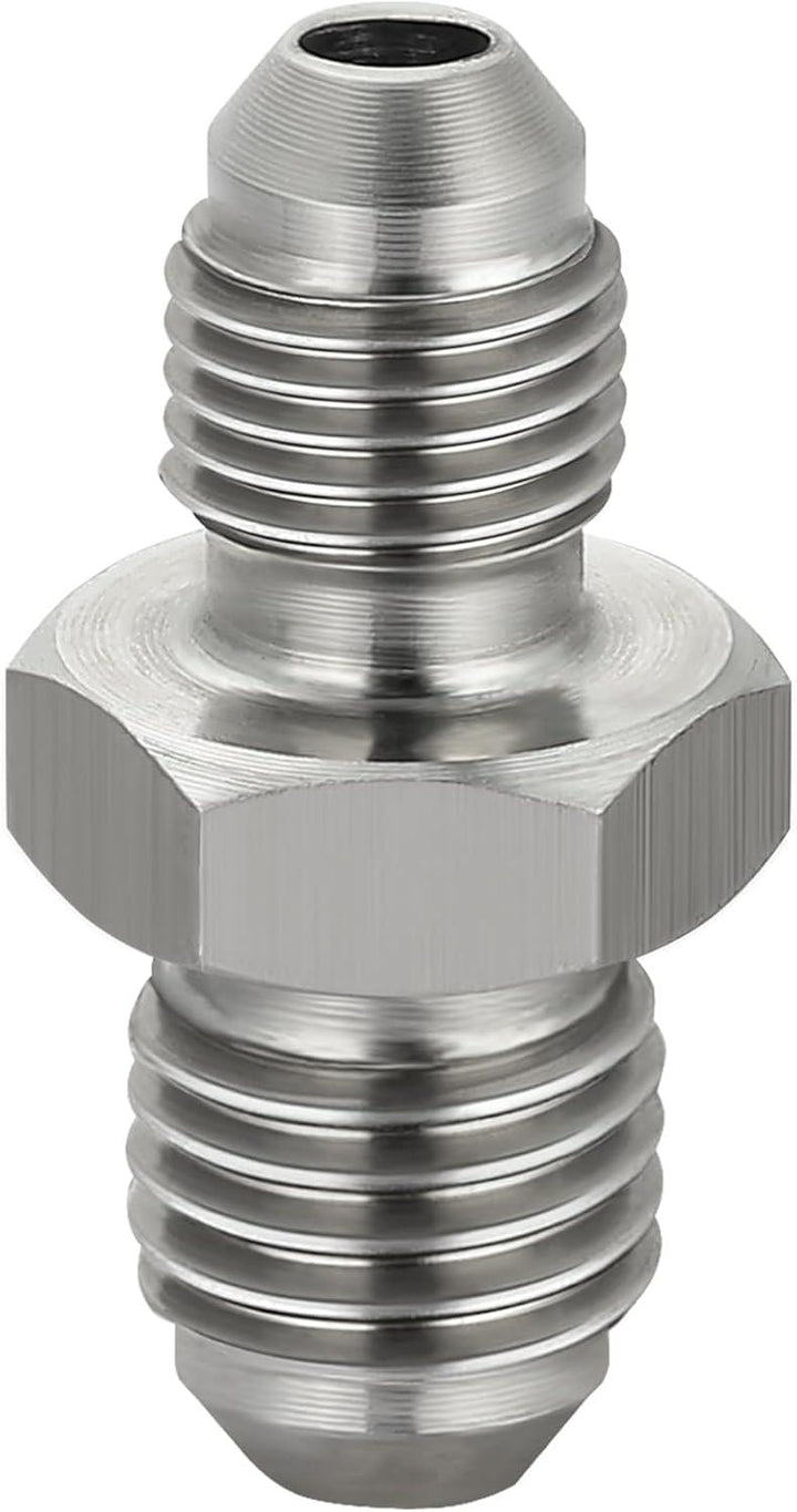 EVIL ENERGY AN Male to Male Stainless Steel Brake Coupler Union Straight Adapter Fitting - EVILENERGY