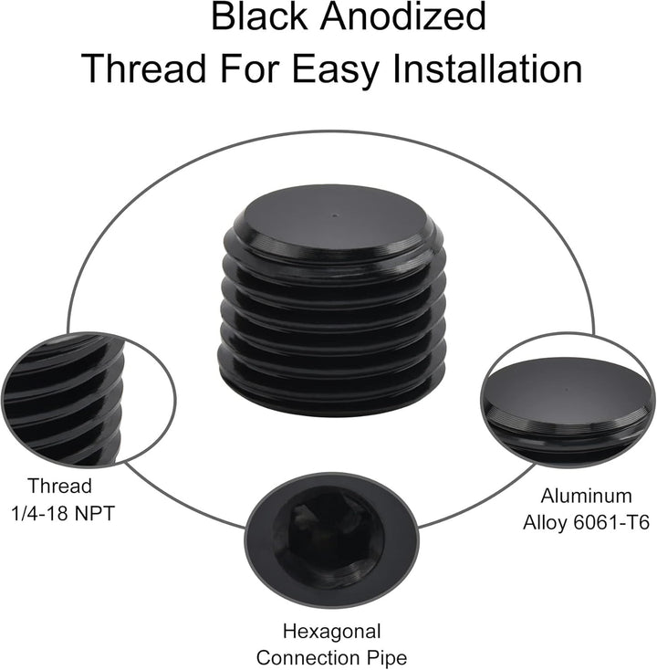 [1/4 NPT,Black]