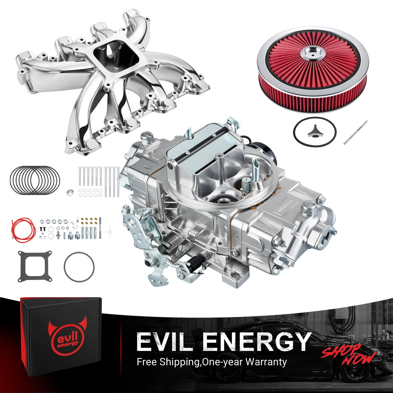 [Polished Silver,650 CFM-Dual oil import-Electric,Red]