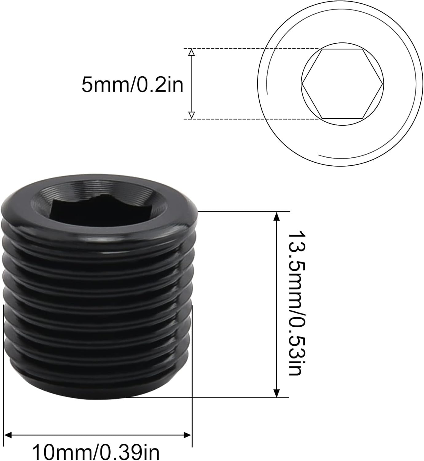 [1/8 NPT,Black]
