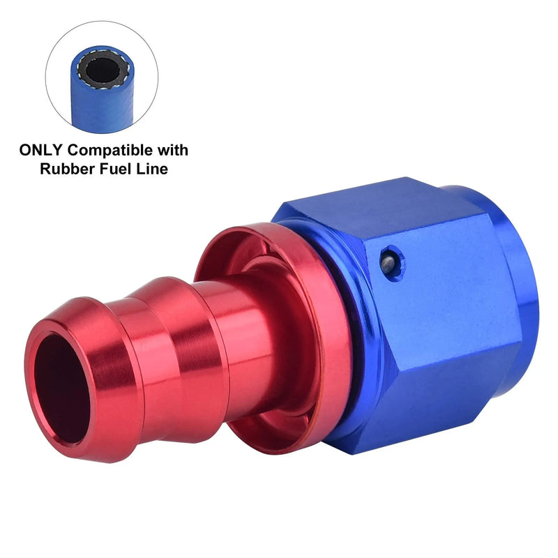Evilenergy 6AN to 3/8 Barb Push Lock Hose End