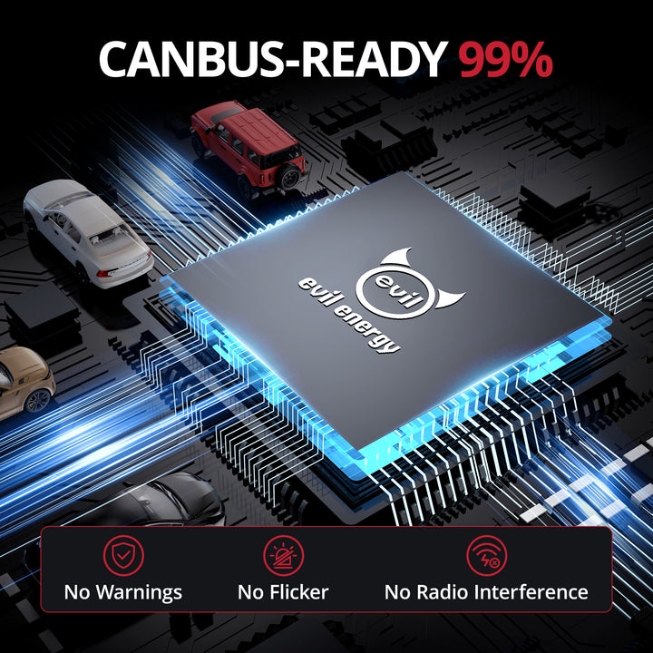 EVIL ENERGY Brightest S550 9005/HB3 130W 6500K White  40000LM  IP68 LED Headlight Bulbs 2Pcs - EVILENERGY