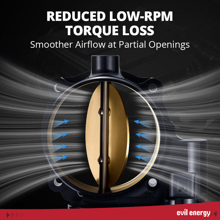 EVIL ENERGY 90mm Electronic Throttle Body for Dodge Charger & Challenger Hellcat - Reduced Low - RPM Torque Loss, Smoother Airflow