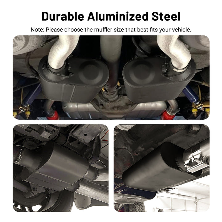 EVIL ENERGY 2.5" In 2.5" Out / 3.0" In 3.0" Out 50 Series Offset In Center Out Exhaust Muffler - EVILENERGY