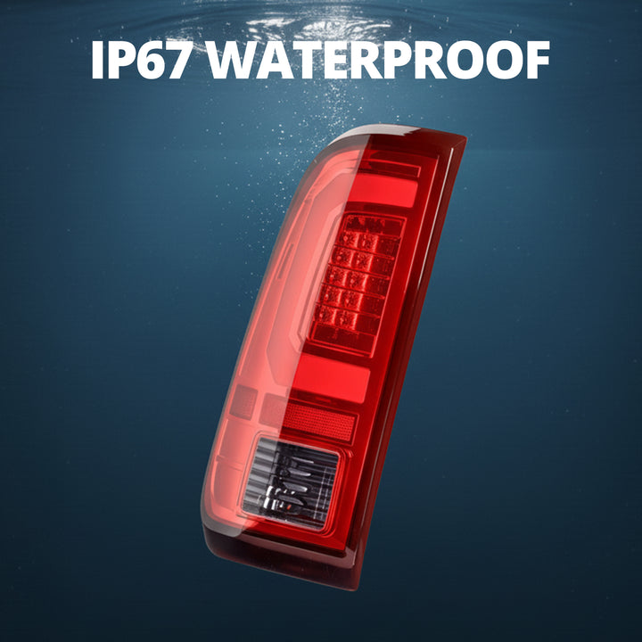 EVIL ENERGY Fit 2008 - 2016 Ford F250 F350 F450 SD Super Duty Shape LED Red Tail Light - EVILENERGY