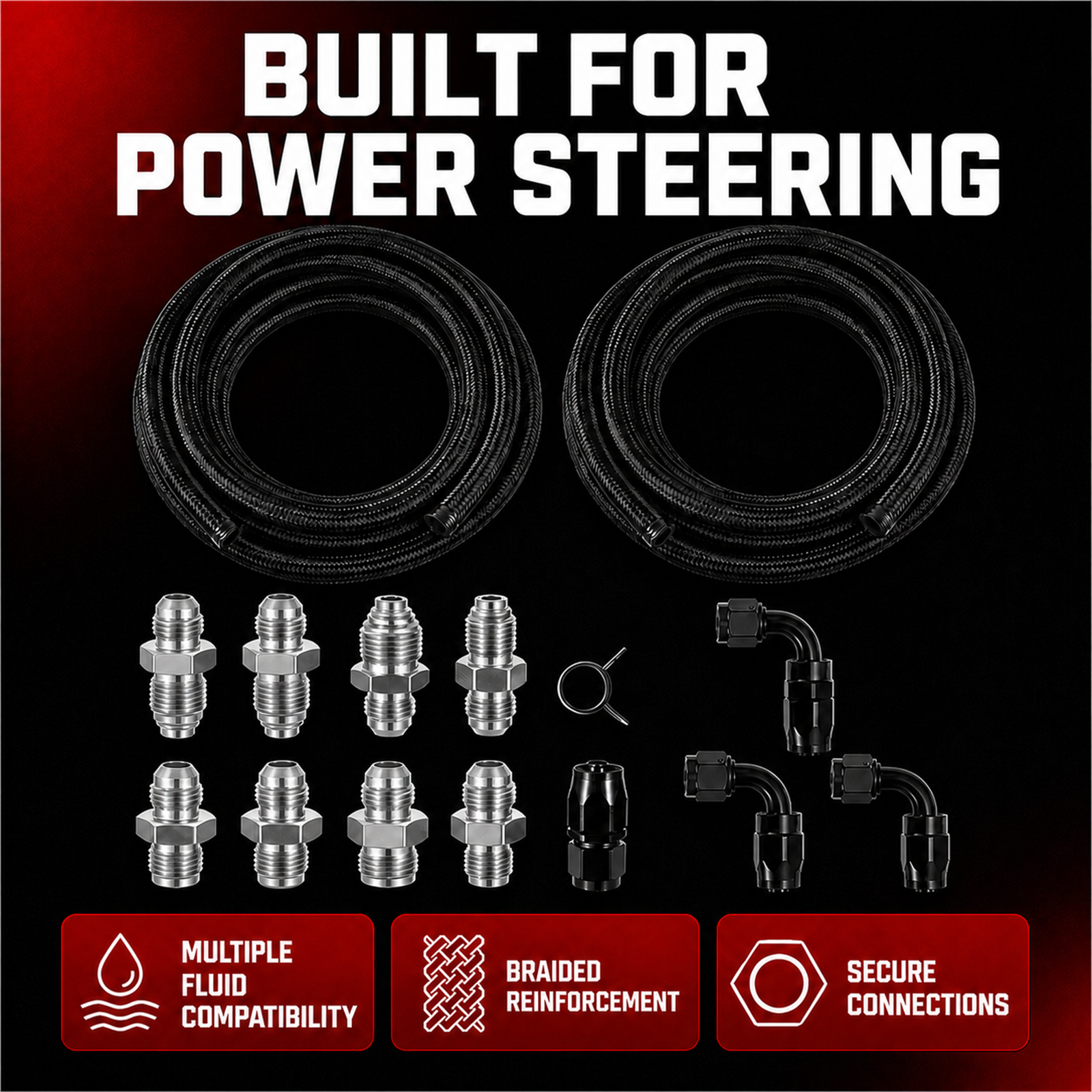 [Silver 12pcs Fiitings]