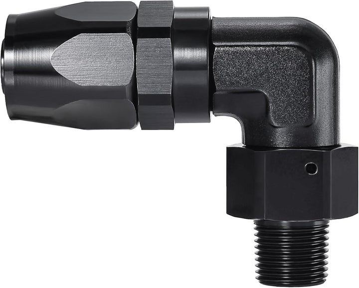 EVIL ENERGY NPT Male to AN 90 Degree Hose End Fitting Swivel for CPE Braided Hose - EVILENERGY