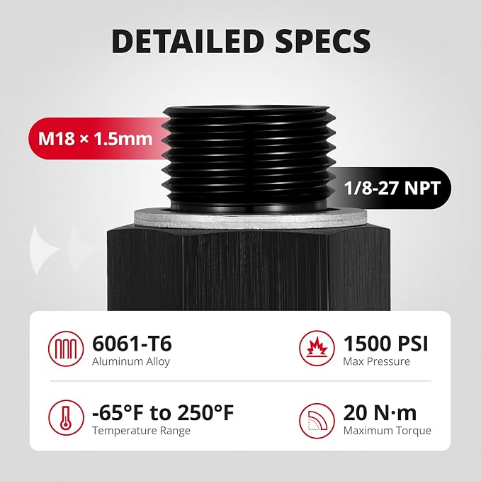 [M18X1.5 Male to 1/8 NPT]