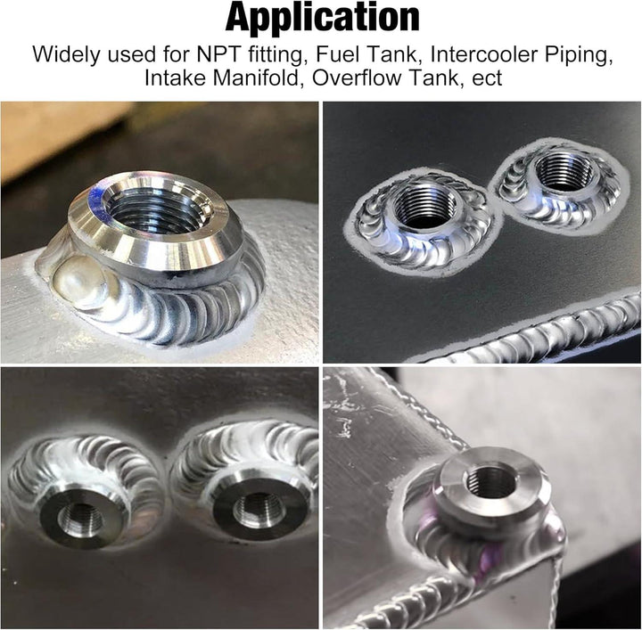 EVIL ENERGY NPT Female Weld on Bung Fitting Aluminum (1/2" 1/4" 1/8" 3/4" 3/8" ) - EVILENERGY