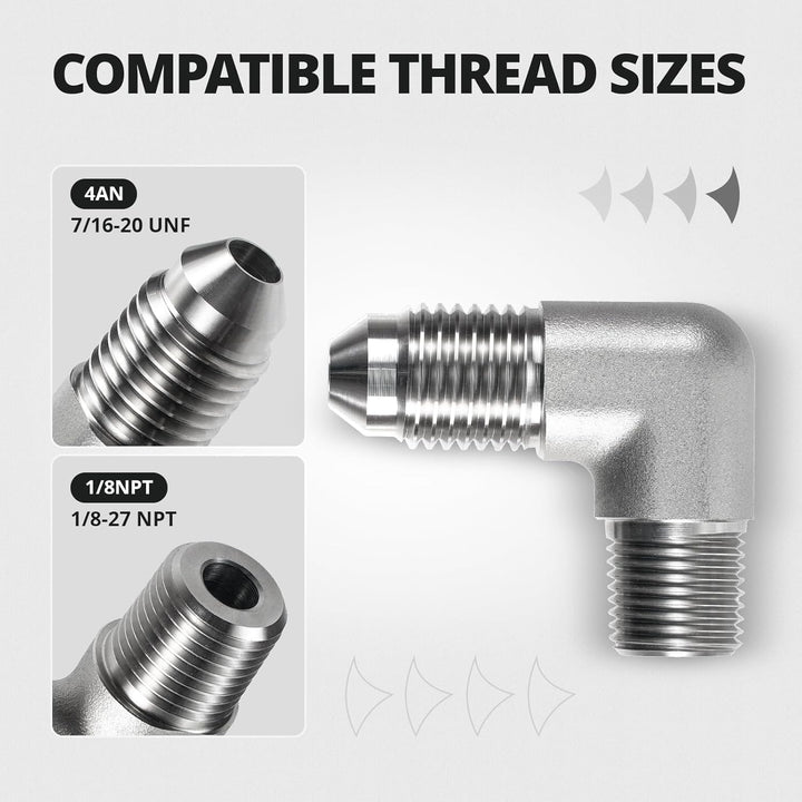 [4AN to 1/8 NPT,90 Degree]