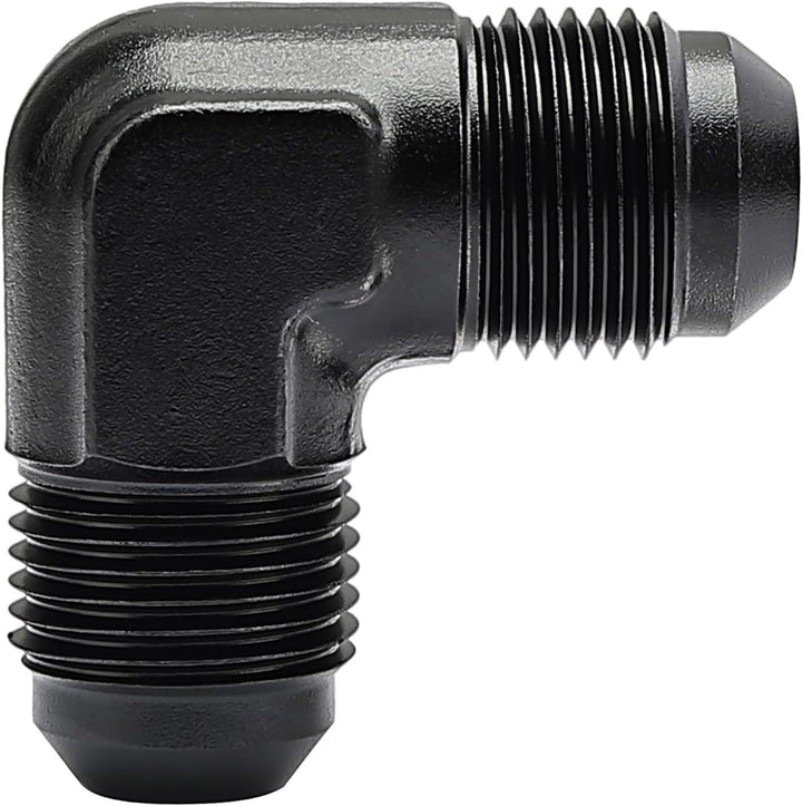 EVIL ENERGY AN Male to Male Flare 45/90 Degree Union Coupler Fitting Coupling Aluminum Black (	3/4/6/8/10/12AN) - EVILENERGY