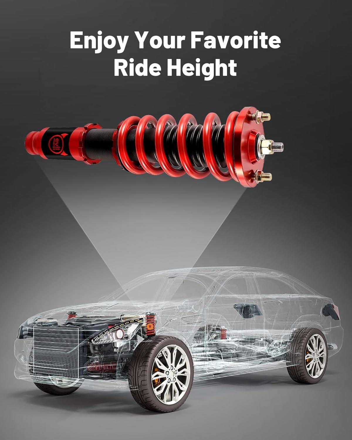 EVIL ENERGY 1996 - 2000 Honda Civic EK EM EN Coilover Shock Absorbers Struts 4PCS
