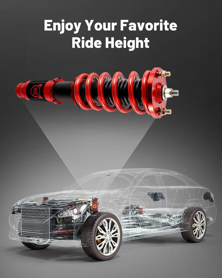EVIL ENERGY 1996 - 2000 Honda Civic EK EM EN Coilover Shock Absorbers Struts 4PCS - EVILENERGY