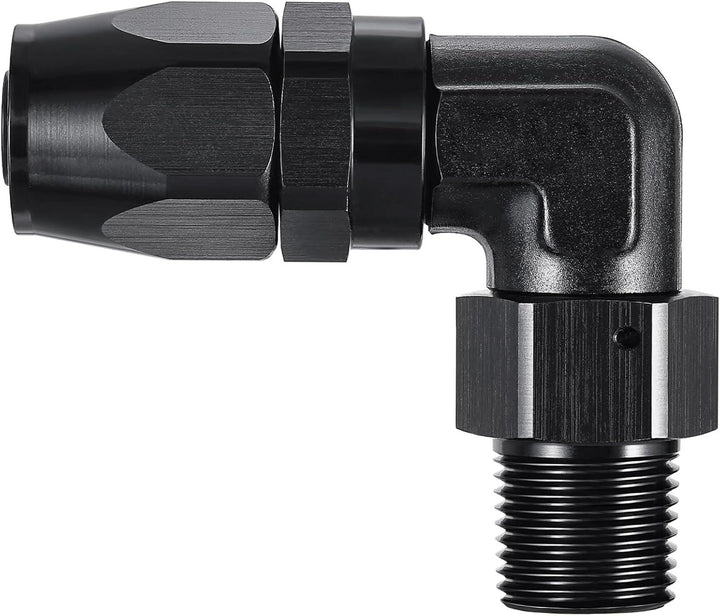 EVIL ENERGY NPT Male to AN 90 Degree Hose End Fitting Swivel for CPE Braided Hose - EVILENERGY