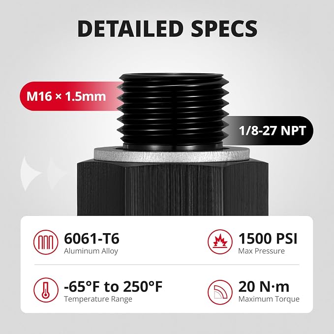[M16X1.5 Male to 1/8 NPT]
