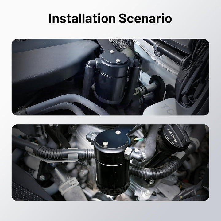EVIL ENERGY Air Oil Separator Oil Catch Can Compatible with 2014-2018 Chevy Silverado 3OZ - EVILENERGY