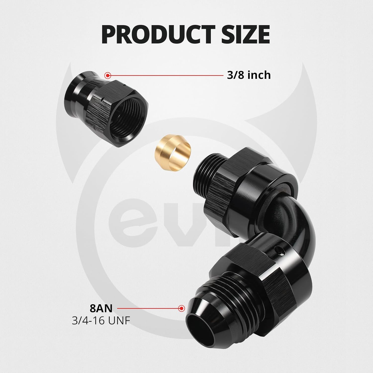 [8AN to 3/8 inch]