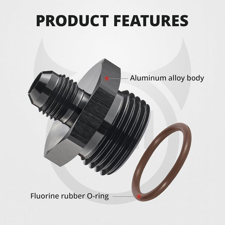 EVIL ENERGY AN Flare to AN ORB Male Fuel Rail Adapter Fitting - EVILENERGY