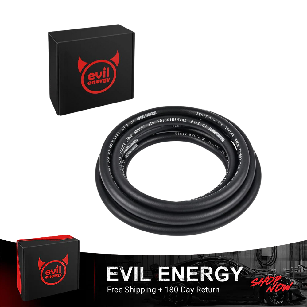 EVIL ENERGY Transmission Oil Cooler Hose 250PSI SAE J1532（5/16 3/8 1/2inch）